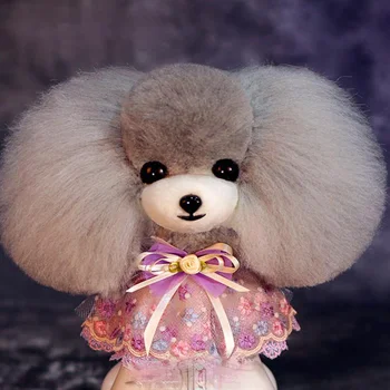 Teddy bear kopšanas modelis suns komplekts 10Pcs lācīti galvas parūka Iegūstiet 1 bezmaksas Manekena Galvu