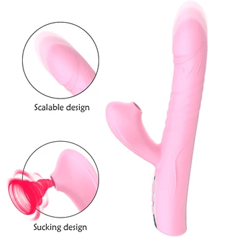 Teleskopiskie Dildo Klitora Vibrators Nepieredzējis Vibrators G-Spot Stimulators Tūpļa, Maksts Massager Seksa Rotaļlietas Sievietēm Sieviešu Dzimuma Veikals