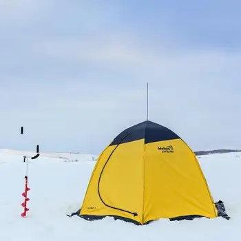 Telts-lietussargu 3-vietīgo ziemas nord-3 extreme Helios zvejas telts no vēja ziemas