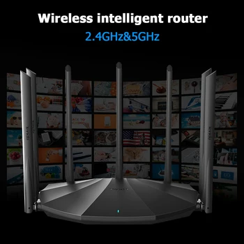Tenda AC23 Gigabit divjoslu WiFi Rūteris, Bezvadu Pastiprinātājs 2100Mbps 2.4 GHz 5GHz Repeater Plašāku Pārklājumu Tīkla Paplašinātājs