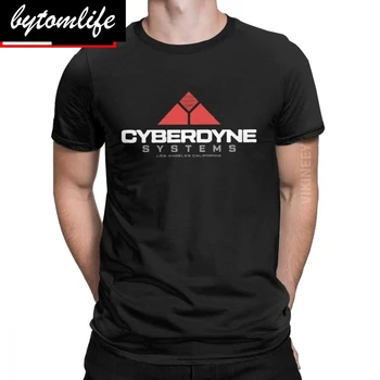 Terminator Cyberdyne Sistēmas, T Krekls Vīriešu Kokvilnas Jautri, T-Kreklu (Arnold Schwarzenegger Brīvdienas Lielgabarīta
