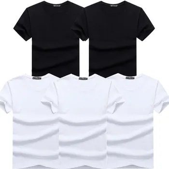 TEXIWAS 5gab Karstā 2018 Jaunu Modes Zīmolu O-veida Kakla Slim ShortSleeve T Krekls Vīriešiem Tendence Gadījuma Vīriešu T-Krekls korejas T Krekli 4XL 5X