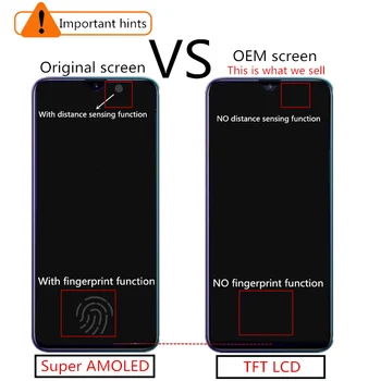 TFT LCD OPPO realme X2 EMX1991 LCD Displejs, Touch Screen Digitizer Montāža Nomaiņa tālrunis 6.4