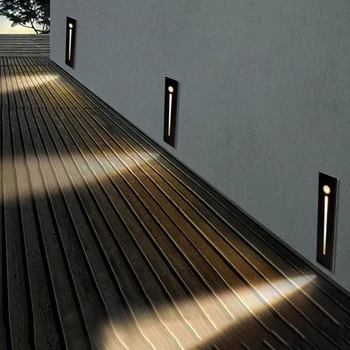 Thrisdar 3W Sienas Apgaismojuma LED Prožektora Kāpņu apgaismojums Iekštelpu Pasākumus, Gaismas Kāpnes, Kāpnes, Sienas Stūra Nakts gaisma Koridora Sienas Lampas