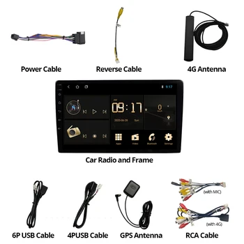 TIEBRO IPS Android 9.0 Universal 2 Din Auto radio, GPS Navi Ca Multimediju Atskaņotājs, wi-fi Auto Stereo Audio Video 2DIN Auto DVD Atskaņotājs