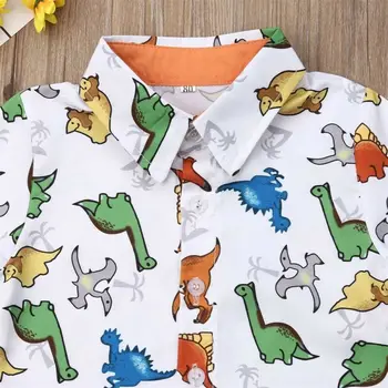 Toddler Bērniem, Bērnu Zēniem Vasaras Apģērbs T-krekls Topi+Bikses Uzvalks 2gab Apģērbu Komplekts