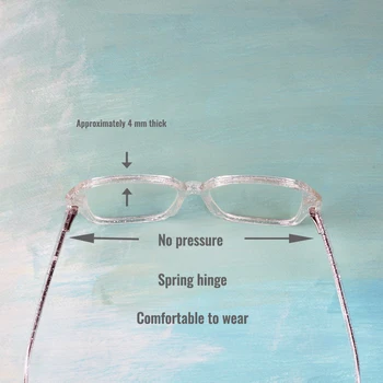 Toketorism Lielgabarīta Sieviešu Pārredzamu Brilles Modes Zilā Gaisma Pretbloķēšanas Brilles