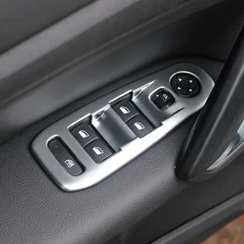 Tonlinker Interjera Automašīnas Windows Vadības Paneļa Vāku ielīmi, Peugeot 308 T9-19 Car Styling 4 GAB ABS/Metāla Vāka uzlīme