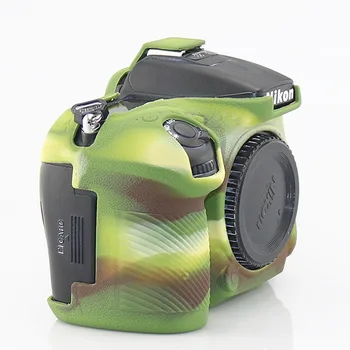 Top Tekstūra Dizaina Gumijas, Silikona Aizsardzības Gadījumā Iestādei Vāku Soft kameras soma Par Nikon D7200 D7100 Aizsargs Rāmim Ādas gadījumā