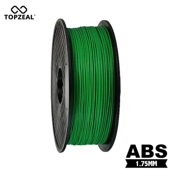 TOPZEAL ABS 1,75 mm 1KG Pavedienu 3D Drukas Materiālu augstākās Kvalitātes abs Pavedienu Zaļo Krāsu, Lai 3D Printeri