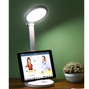 Touch Switch Acu Aizsargāta Studentu LED galda Lampa 3 Krāsu Apgaismojums Uzlādējams Galda Lampa Uzcelta 8000mAh Akumulatora Galda Lampas