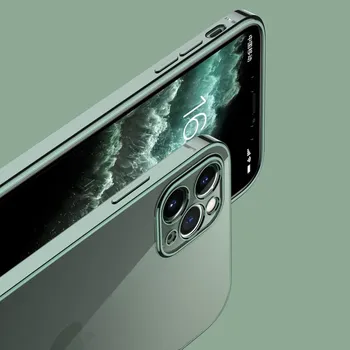 Triecienizturīgs Metālisks Spīdums justies TPU Tālrunis Lietā Par iPhone 11 Pro XR-X Xs Max Ābolu 7 8 6 6s plus Caurspīdīgu Aizmugurējo Vāciņu Gadījumos