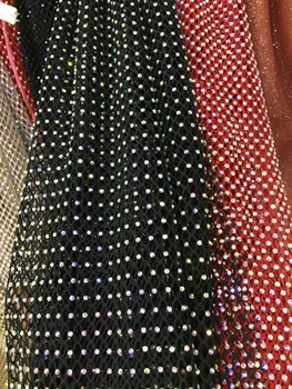 Trikotāžas dimanta formas dizains akmeņi Neto dizaina auklas mežģīnes auduma,ADF41 Ātra piegāde mīksto kāzu kleitu materiāla Mežģīņu Auduma