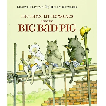 Trīs mazie Vilki un Big Bad Cūku Izglītības angļu Attēlu Mācību Grāmatu Kartes Stāstu Grāmata Par Bērnu Bērnu Bērniem Dāvanu