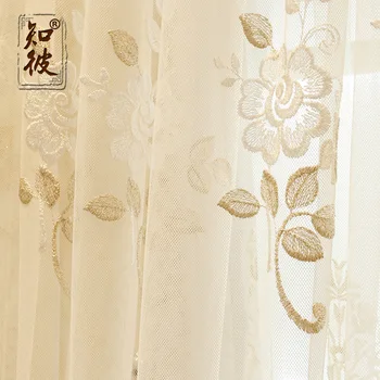 Turcijas Aizkari Guļamistabai Mbroidery Aizkaru korejiešu par Dzīvojamās Istabas Logu Pārbaudes Tilla