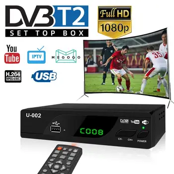 TV Uztvērējs HD1080P DVB T2 Vga TV Dvb-t2, Lai Uzraudzītu Adapter USB2.0 Uztvērējs Uztvērēja Satelīta Dekoderi Dvbt2 Krievijas Rokasgrāmata