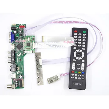 TV56 HDMI VGA LCD LED EDP Kontrolieris valdes komplekts 15.6