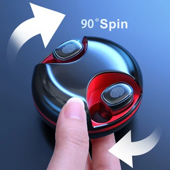 TWS-203 Bezvadu Bluetooth 5.0 Austiņas Ūdensizturīgs Stereo Sporta In-Ear Austiņas un Earbuds LED Ciparu Displejs Bluetooth Austiņas
