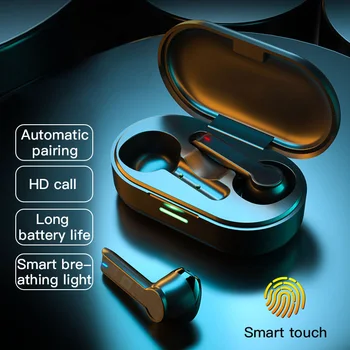 TWS Bezvadu Austiņas Touch Bluetooth Austiņas HIFI Skaņas Austiņas Ūdensizturīgs ar Mikrofonu IOS Android Tālrunis
