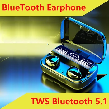 TWS Bluetooth Austiņas Austiņas In-ear Mini BlueTooth Austiņas Touch Sporta Ūdensizturīgs 5.1 bluetooth Headset Bezvadu Austiņas M10