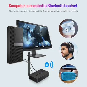 TX13 3 in 1 Bluetooth 5.0 Raidītājs Uztvērējs Zema Latentuma Optisko Koaksiālie AUX 3.5 mm Audio Pārveidotājs TV Austiņas
