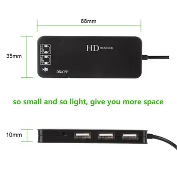 Ugreen USB Skaņas Karti, Ārējās 3.5 mm Mikrofons Audio Adapteris priekš PS4 DATORA Austiņas