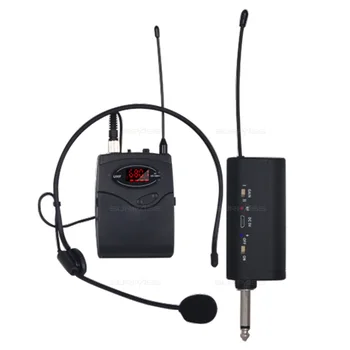 UHF Bezvadu Universāls Mikrofons Mini Portatīvo Vadītājs-wear Mikrofonu Austiņas Bezvadu Mikrofons Ar Receivier