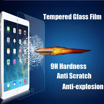 Ultra Clear Tablete Rūdīts Stikls Priekš Samsung Galaxy Tab 10.1 SM-T580 SM-T585 Caurspīdīga Ekrāna Aizsargs, ar Aizsargājošu Plēvi