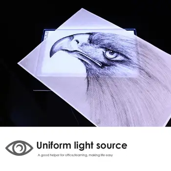 Ultra-Plānas Zīmēšanas Tablete Krāsošana Mākslinieku Animācijas ar Mēroga LED Gaismas Kastes Marķiergāzes Trīs līmeņu Dimming Kopēt 5D DIY Dimanta