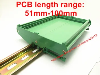 UM108 PCB garums: 51-100mm profila paneļa montāžas bāze PCB mājokļu PCB DIN Sliedes montāžas adapteris