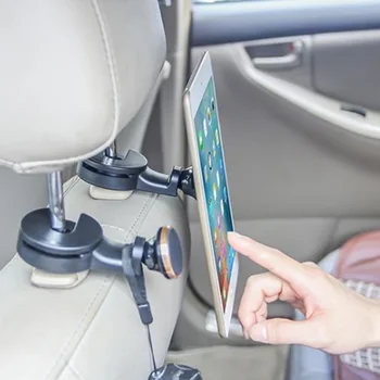 Universālais Statīvs ar Magnētisko Auto Telefona Turētājs Aizmugurējā Aizmugurējā Sēdekļa Pagalvi Spilvena Atbalstu Magnēts Mount Āķis, iPhone, Samsung