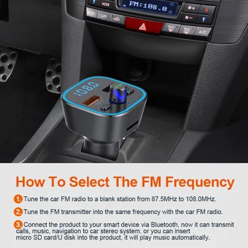Universāls Auto Vieglāks MP3 Mūzikas Atskaņotājs, FM Raidītājs QC3.0 Fast Charger Auto Piederumi Interjers 12V - 24V