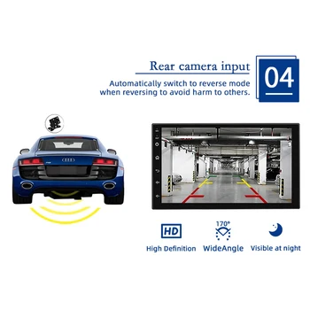 Universālā 1 din Auto Radio Audio Android 10.0 Auto Multimedia Player Autoradio GPS, WiFi, Bluetooth MirrorLink Carplay Stereo