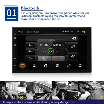 Universālā 1 din Auto Radio Audio Android 10.0 Auto Multimedia Player Autoradio GPS, WiFi, Bluetooth MirrorLink Carplay Stereo