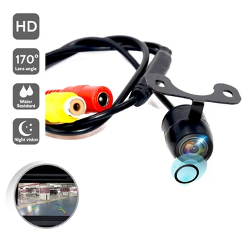 Universālā Backup Automašīnu Atpakaļskata Kamera 12 INFRASARKANO LED Nakts Redzamības Atpakaļgaitas Auto Novietošanas Monitors CCD Ūdensizturīgs liela HD Video