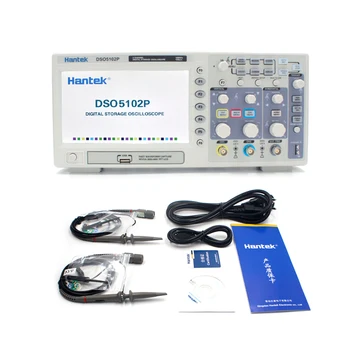 Upgrate Hantek DSO5102P Digitālās atmiņas Osciloskopa 100MHz 2 Kanāli 1GSa/s Reālā Laika parauga ātrums USB Osciloskopi