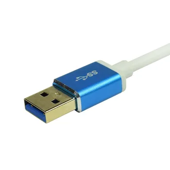 USB 3.0 Gigabit Ethernet Adapteris Ar 3-Port Hub ar RJ45 Lan Tīkla Ports Karti Uz Windows XP 7 8/Mac OS Adapteris USB Ētera QJY99