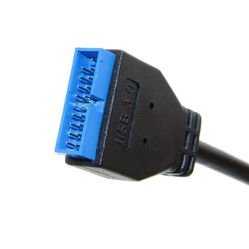 USB 3.1 Tips-C, Mini 20 Pin Priekšējā Paneļa Galvenes USB 3.0 Standarta 19/20Pin Galvenes Pagarinājuma Kabelis, 20Cm Par Asus Mātesplates