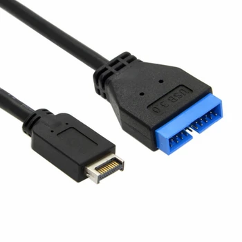 USB 3.1 Tips-C, Mini 20 Pin Priekšējā Paneļa Galvenes USB 3.0 Standarta 19/20Pin Galvenes Pagarinājuma Kabelis, 20Cm Par Asus Mātesplates