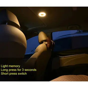 USB Uzlādes LED Gaismas Portatīvie Kārtā Universālo Uzlādējamais Bezvadu Lukturi, Auto Piederumi, Auto Interjera Led Bar