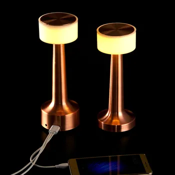 USB Uzlādējams LED Portatīvie Nakts Gaisma Bārs Galda Lampa, Restorāns, Kafejnīca Galda Gaismas Armatūra Mājas Vintage Dekori