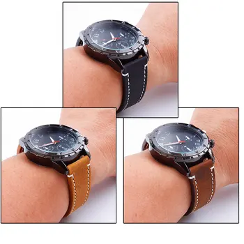 UTHAI P18 Geniune High-end retro Teļu Ādas Watchbands18mm 20mm 22mm Skatīties Siksnu Samsung Watch Siksnu Huawei Skatīties