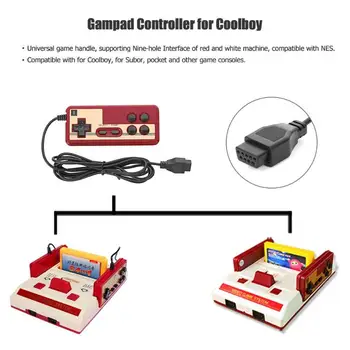 Vadu 8 Bitu TV Sarkanā un Baltā Mašīna, Video Spēles Spēlētājs Rokturi Gampad Kontrolieris Coolboy Subor