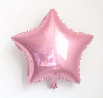 Vairumtirdzniecības 50gab/daudz zvaigžņu forma, Metālisks Krāsa, 18 collu folija baloni, kāzu dekorēšana vienkāršā zvaigžņu hēlijs, gaisa mylar ballon