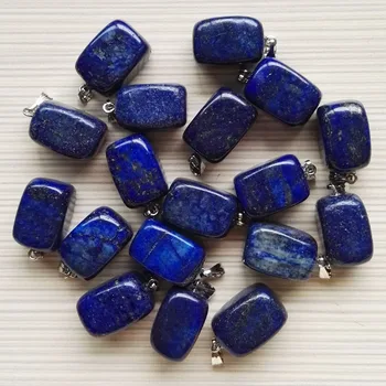 Vairumtirdzniecības Dabas Lapis lazuli akmens kuloni 24pcs/daudz Laba kvalitāte piekariņi Neregulāras formas kuloni par rotaslietu izgatavošana