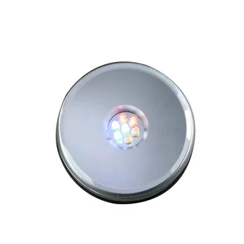 Vairāku Krāsu LED Gaismas Kristāla Rotācijas Displejs Bāzes Preces Displejs Stāvēt, lai Dzirdes aparāti IVP Austiņas Displejs