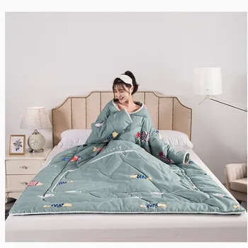 Valkājamas mest segu bērnu guļammaiss jaunu augļu sega ar pildījumu, siltu gultu Muti-izmantot gulta segtu TV segu dīvāns darba segas