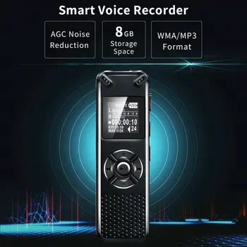 Vandlion Professional Smart Digital Voice Recorder Portatīvo Slēptās HD Audio Skaņas Telefona sarunu Ierakstīšanas Diktofons, MP3 Diktofonu