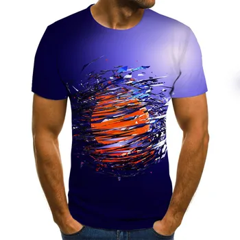 Vasarā Jaunu Vīriešu T-krekls Ms. Bišu 3D sporta Krekls 3D Drukas Personības Īsām Piedurknēm Hip Hop O-veida Kakla Top