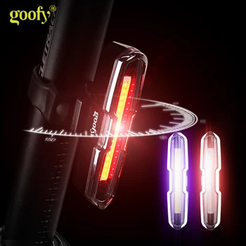 Velosipēds Gaiši Aizmugures USB Uzlādējams LED Lukturītis Ūdensizturīgs 5 Režīmi Velosipēdu Gaismas Velosipēdu Taillight velosipēdu piederumi